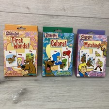 Lot Of 3 Scooby-Doo Flash Cards First Words Matching Colors Ages 2-5 Game