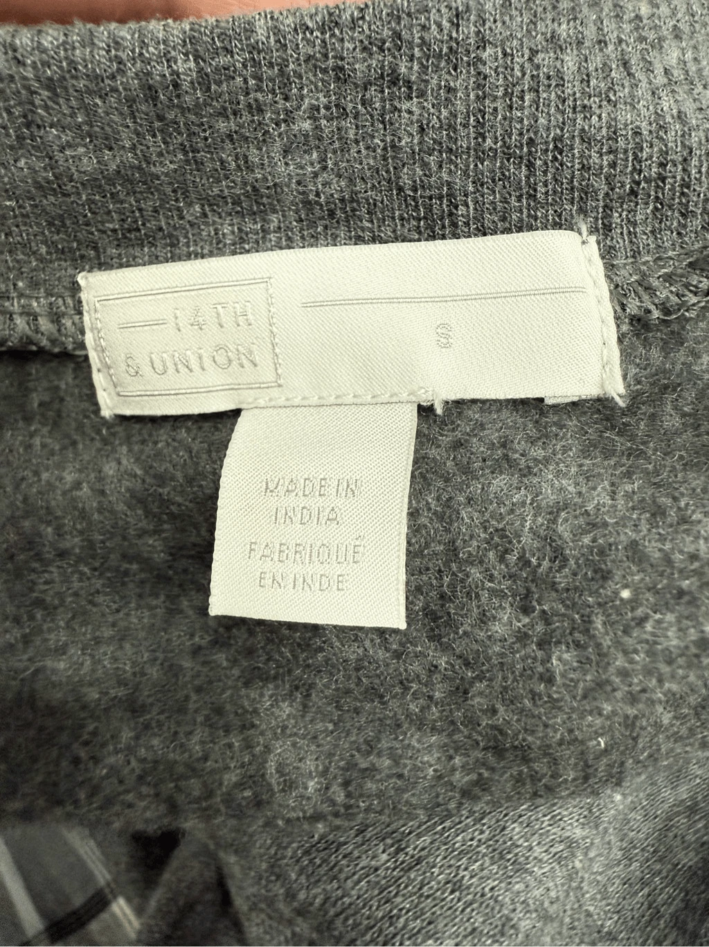 VETEMENTS Felpa donna Peplum 14th & Union taglia S nuova # G821