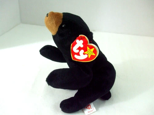 Ty Beanie Baby Blackie The Bear July 15 , 1994 Retired Vintage New with Tags