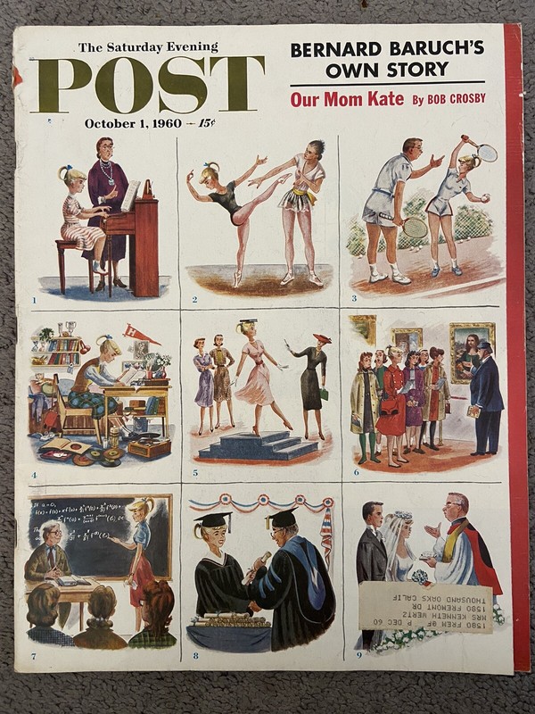Saturday Evening Post Magazine October 1 1960: Bernard Baruch Kate Crosby Kongo