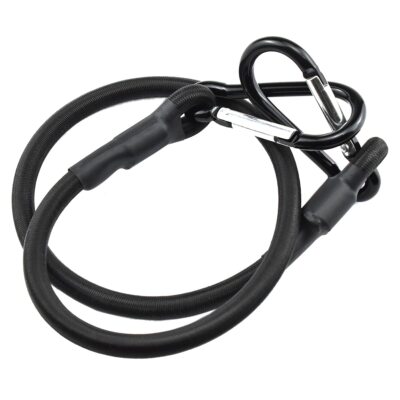 8 Pcs Adjustable Bungee Cord With Hooks 3 Sizes, 24" 48" 72" Black
