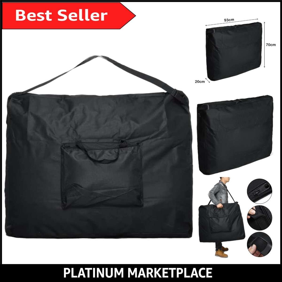 Durable Portable Massage Table Carry Bag Professional Spa