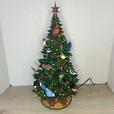 Danbury Mint The Birdwatcher s Christmas Tree 16  Tall Lighted W/ Styrofoam