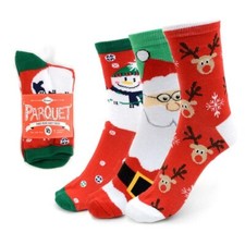 Women's Christmas Novelty Casual Socks 3 Pack One Size STOCKING STUFFER