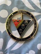 SPAWAR CPO 365 Phase II Class 121 Challenge Coin With Center Spinner.