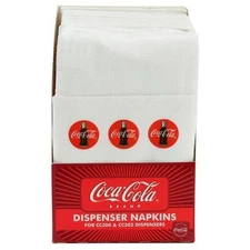 TableCraft Coca-Cola / Coke 100ct Logo Napkins - fits CC300 & CC302 Dispenser