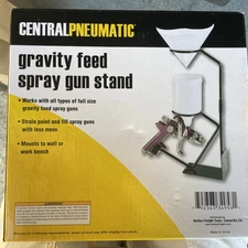 Central Pneumatic Gravity Feed Spray Gun Stand - New In Box