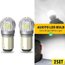 4x LED 1157 Tail Stop Brake Reverse Backup Turn Signal Light Bulbs Tail White EV