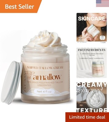 Ultra-Soothing Beef Tallow Skin Cream - 100% Natural for Dry and Sensitive Skin