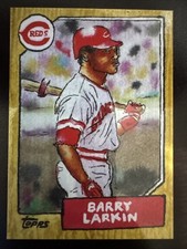 Barry Larkin 2025 Topps Shoebox Treasures by Andy Friedman #69 - Reds.