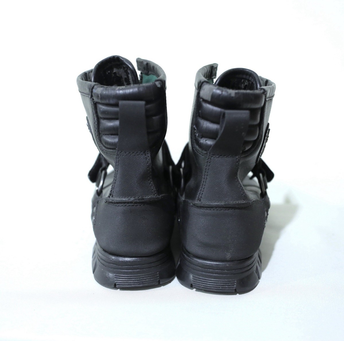 Polo Ralph Lauren Conquest Hi III Boots Sz 9.5 D Black  display picture 1