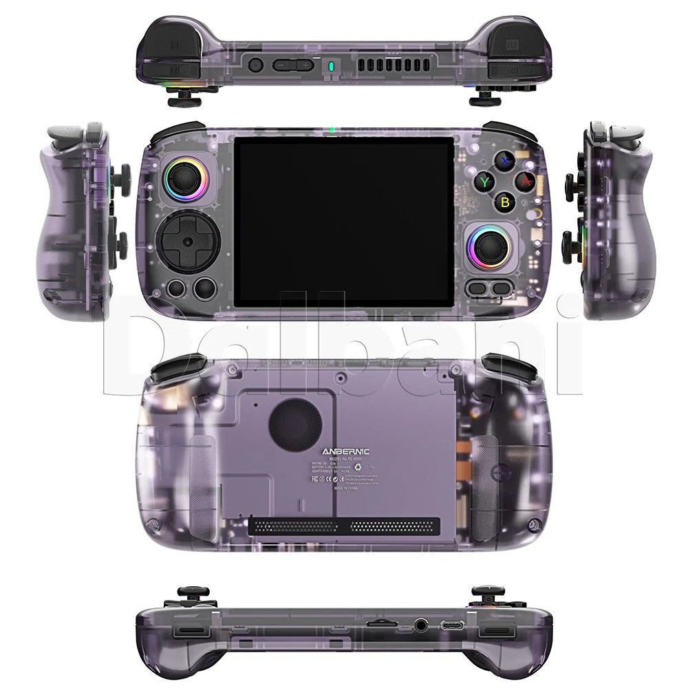 RG 406H Purple Anbernic Retro Handheld Game Console RG406H 4-inch IPS screen