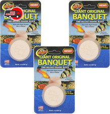 Zoo Med Giant Banquet Block Feeder 3 Pack Time Release Fish Food 10-14 Days