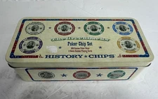 History Chips "The Greenbacks"  200 Poker Chips and 2 Decks Of Cards - SEALED