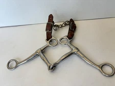 Tom Thumb Western Snaffle Bit nickel Steel  5 in mouth With Curb Chain