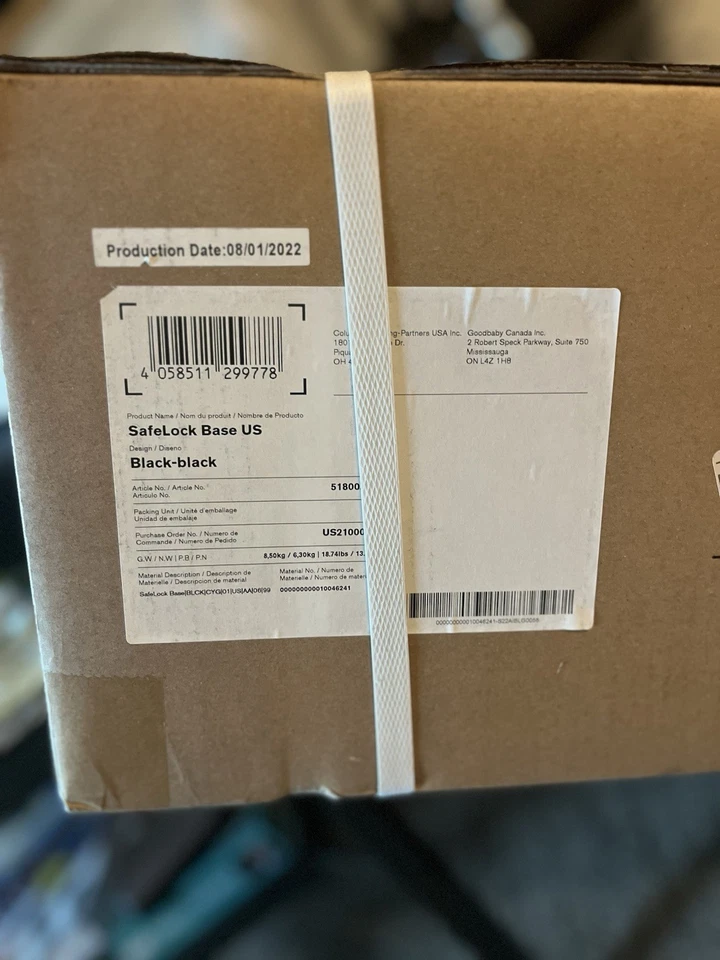 Base Cybex SafeLock para asientos de coche Aton M en negro Foto 3 de 4