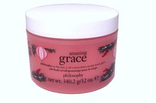 PHILOSOPHY: AMAZING GRACE SALT BODY SCRUB. 12 FLOZ.  NEW SEALED