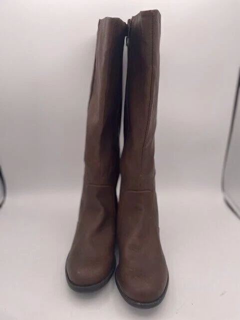 Женские сапоги для верховой езды LifeStride размер 7 коричневые высотой до колена на молнии с закрытым носком - Изображение 2 из 4