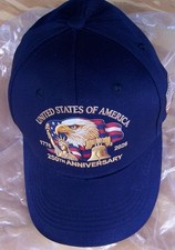 UNITED STATES OF AMERICA 250TH ANNIVERSARY BLUE PATRIOTIC UNISEX BASEBALL CAP H7