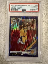2019 Donruss Optic Lebron James #60 Purple Shock PSA 10