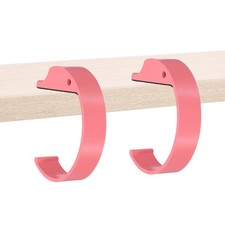 2Pcs Purse Hook for Table, Purse Hanger for Desk, Pink
