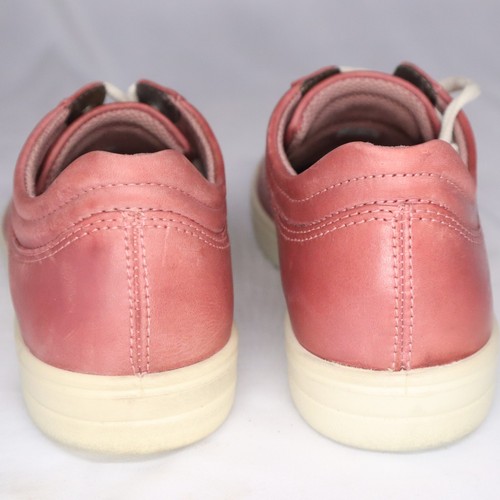 Scarpe ECCO donna 38 Fara sneakers casual pelle malva stringate punta tonda bassa - Foto 5 di 11