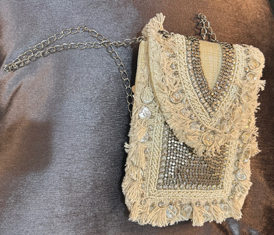 PEORA ! Potli Handmade Purse - India Designer $Bag Gift Moneybag UNIQUE! Bag