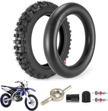80/100-12 3.00-12 Back Rear Tire and Inner Tube,80/100-12 Dirt Bike Tire,12 Inch