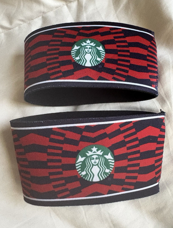 Starbucks Neoprene Insulated drink Cousy Sleeves 2-Pack Red/navy World Cup