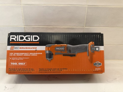 #ad #ad RIDGID 18V SubCompact Brushless 3 8quot; Right Angle Drill R87701B Tool Only $80.00