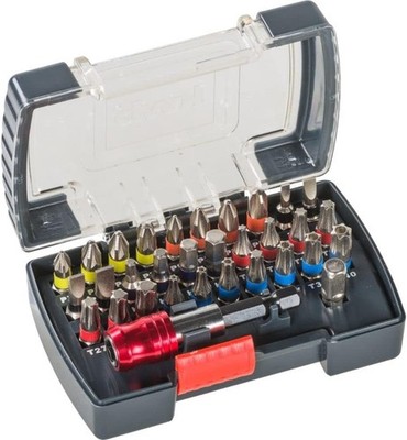 kwb Power Universelle Bit-Box-Set '32-tlg inkl. Bits, Schnellwechsel-Bithalter m