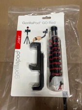 JOBY GorillaPod GO Content Creator travel Tripod for iPhone Samsung LG Pixel red