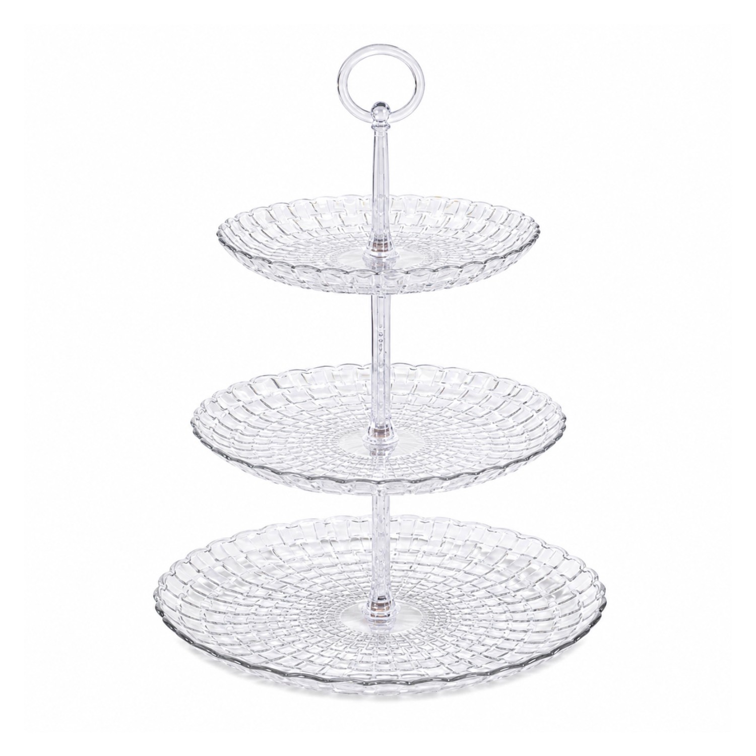 3 Tier Cake Cupcake Stand Afternoon Tea Plastic Party Dessert Display Tableware