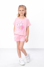 Girls  Summer Set   Fashionable T-Shirt  Shorts, Bright Design, Summer, Nos...