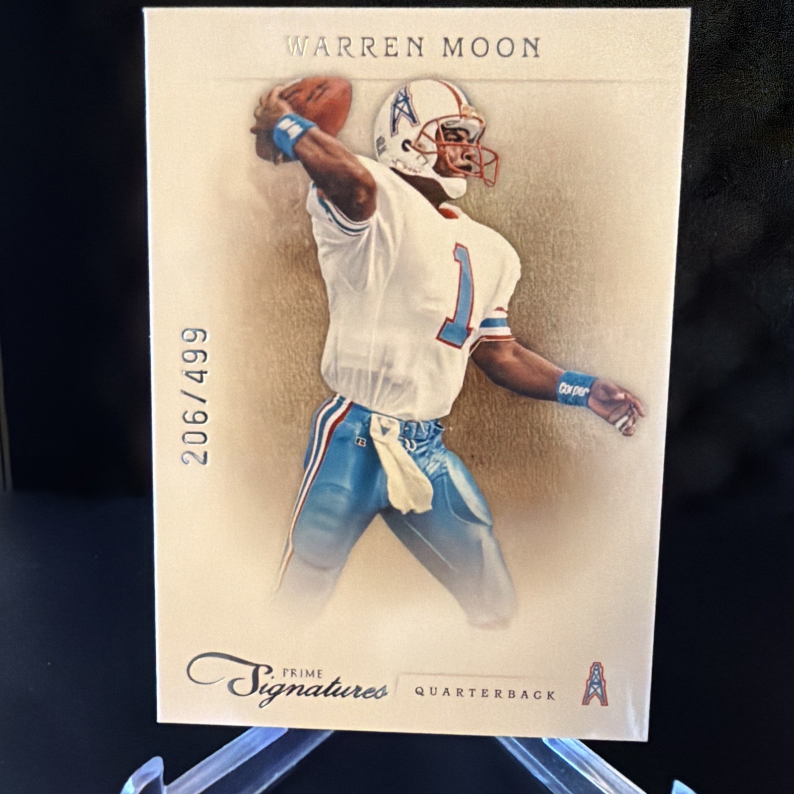 Warren Moon 2012 Prime Signatures /499 Oilers HOF