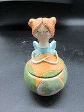 Handmade, Hand Painted Secret Keeper Fairy Jar/Trinket Box