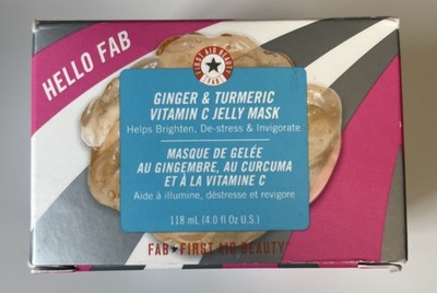 EXP PIC First Aid Beauty Hello FAB Ginger Turmeric Vitamin C Jelly Face Mask 4oz