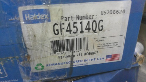 Relined Haldex GF4514QG Brake Shoes