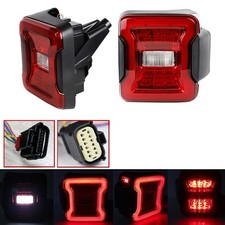 For Jeep Wrangler Jl 2018-2024 Driverpassenger Led Tail Light Wblind Spot Plug