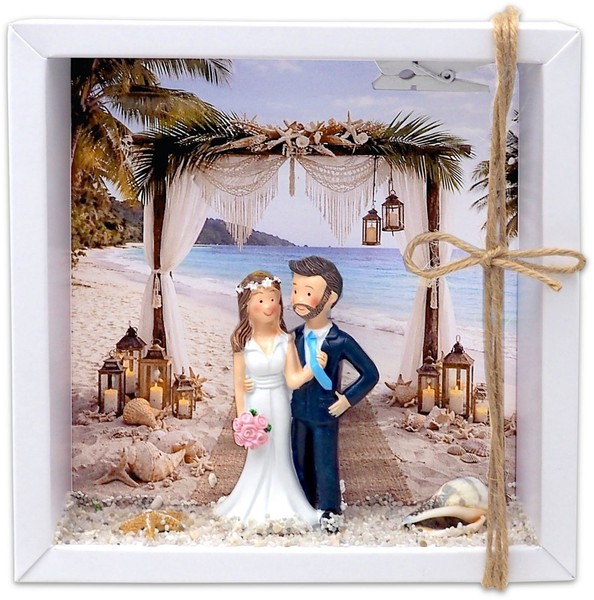 Geldgeschenk Strandhochzeit Maritim Hochzeit Verpackung Reise Flitterwochen Meer-image