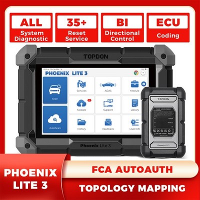 2026 TOPDON Phoenix Lite 3 Advanced OBD2 Scanner Topology Mapping Bidirectional 