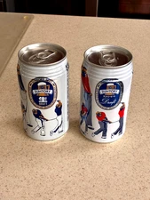 🇯🇵 2 Suntory Golfer Draft Beer Cans Aluminum Japanese Golfing Bottom Opened