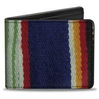 Bi-Fold Wallet Zarape2 Vertical Multi Color Stripe (Us Import)