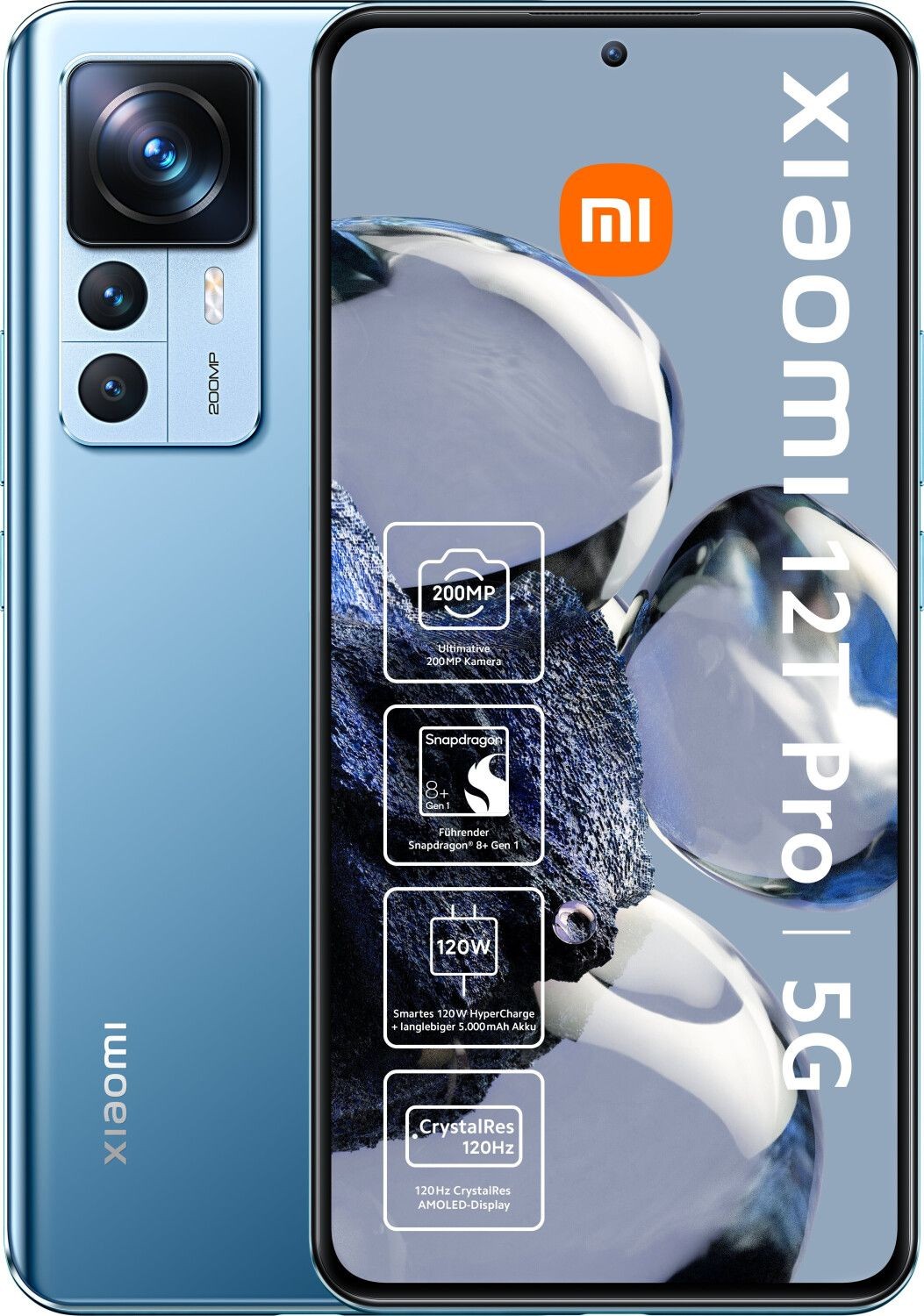XIAOMI 12T Pro 5G 256 Go Bleu Reconditionné Très bon état