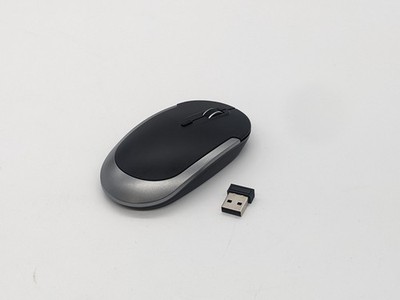 Kabellose Maus 2.4G Dongle/Bluetooth USB Empfänger Schwarz für PC Laptop VK15-3