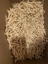 Natural   Premium Hard Wood Golf Tees - 5000 Count
