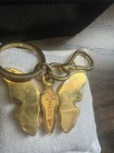 Prada Trick Metal Butterfly Keychain Peonia Pink Gold Enamel Bag Charm  w/ Box — photo 2