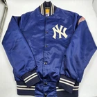 Vintage New York Yankees Shain Satin Bomber Jacket Size Medium MLB
