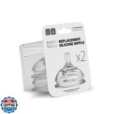 Comotomo Silicone Replacement Nipple, Variable Flow, Y-Cut Thick