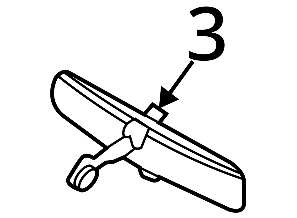 Rear View Mirror Automatic Dimming Fits 10-16 19 21-22 FORD E350 VAN 2395340 - Image 4 of 4